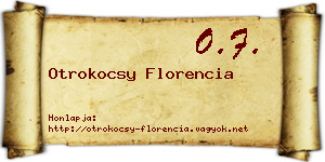Otrokocsy Florencia névjegykártya